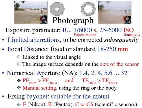 

   

     Figure 40: Pertinence of imaging optical parameters 

   

  